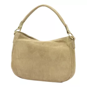   Luka 24-085 GOLD bézs női velúr bőr kézitáska 31 x 23 x 8 cm