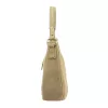 Luka 24-085 GOLD bézs női velúr bőr kézitáska 31 x 23 x 8 cm