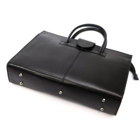 Camilla 778 fekete női bőr aktatáska 40 x 30 x 10 cm