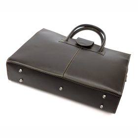   Camilla 778 sötétbarna női bőr aktatáska 40 x 30 x 10 cm