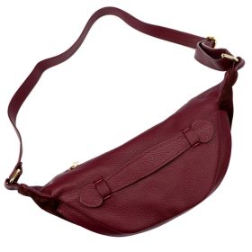   Luka 26-020 bordó női bőr övtáska, crossbody 38 x 17 x 15 cm