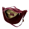 Luka 26-020 bordó női bőr övtáska, crossbody 38 x 17 x 15 cm