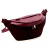 Luka 26-020 bordó női bőr övtáska, crossbody 38 x 17 x 15 cm
