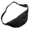Luka 26-020 fekete női bőr övtáska, crossbody 38 x 17 x 15 cm