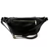 Luka 26-020 fekete női bőr övtáska, crossbody 38 x 17 x 15 cm