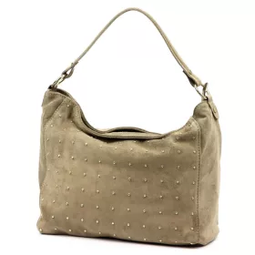   Luka 26-023 bézs női bőr válltáska, oldaltáska 34 x 26 x 12 cm