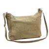 Luka 26-023 bézs női bőr válltáska, oldaltáska 34 x 26 x 12 cm