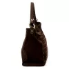 Luka 26-023 sötétbarna női bőr válltáska, oldaltáska 34 x 26 x 12 cm