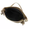 Luka 26-030 taupe női velúr bőr válltáska, oldaltáska 28 x 28 x 15 cm