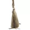 Luka 26-030 taupe női velúr bőr válltáska, oldaltáska 28 x 28 x 15 cm
