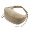Luka 26-039 taupe női velúr bőr válltáska 35 x 22 x 15 cm
