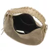 Luka 26-039 taupe női velúr bőr válltáska 35 x 22 x 15 cm