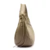 Luka 26-039 taupe női velúr bőr válltáska 35 x 22 x 15 cm