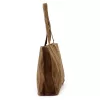 Luka 25-016 taupe női velúr bőr válltáska 47 x 28 x 13 cm
