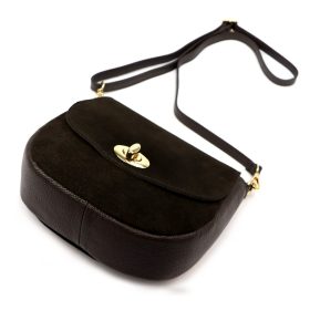   Luka 26-040 barna női velúr bőr oldaltáska 23 x 20 x 10 cm