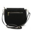 Luka 26-040 fekete női velúr bőr oldaltáska 23 x 20 x 10 cm