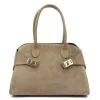 Luka 26-006 taupe női bőr válltáska 32 x 22 x 16 cm