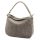 Luka 24-085 GOLD szürke női velúr bőr kézitáska 31 x 23 x 8 cm
