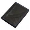 Money Kepper CDD 5601 BIRD fekete férfi bőr pénztárca, sas motívummal 10 x 13 x 2.5 cm