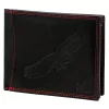 Money Kepper CDD 5600 BIRD fekete-piros férfi bőr pénztárca, sas mintával 12.5 x 10 x 2.5 cm