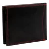 Money Kepper CDD 5600 BIRD fekete-piros férfi bőr pénztárca, sas mintával 12.5 x 10 x 2.5 cm