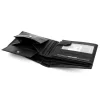 Money Kepper CDD 5600 BIRD fekete férfi bőr pénztárca, sas mintával 12.5 x 10 x 2.5 cm