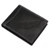 Money Kepper CDD 5600 BIRD fekete férfi bőr pénztárca, sas mintával 12.5 x 10 x 2.5 cm