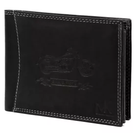  Money Kepper CDD 5600 BIKE fekete férfi bőr pénztárca 12.5 x 10 x 2.5 cm
