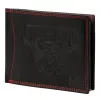 Money Kepper CDD 5600 WILD WEST fekete-piros férfi bőr pénztárca, Western motívummal 12.5 x 10 x 2.5 cm