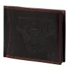 Money Kepper CDD 5600 WILD WEST fekete-piros férfi bőr pénztárca, Western motívummal 12.5 x 10 x 2.5 cm