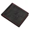 Money Kepper CDD 5600 EAGLE fekete-piros férfi bőr pénztárca, sas motívummal 12.5 x 10 x 2.5 cm