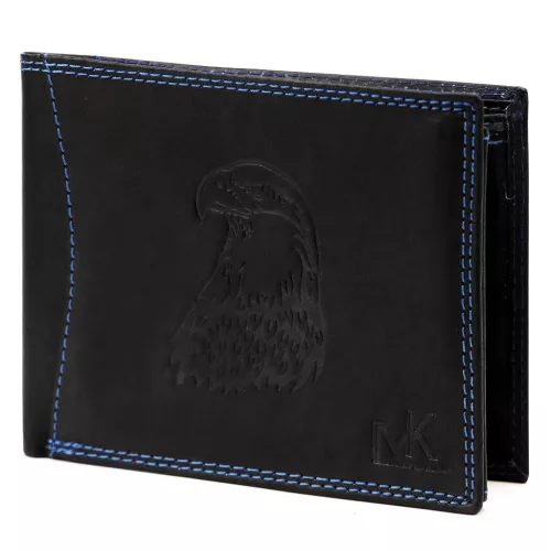 Money Kepper CDD 5600 EAGLE fekete férfi bőr pénztárca, sas motívummal 12.5 x 10 x 2.5 cm
