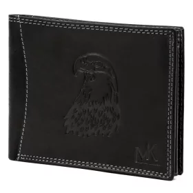   Money Kepper CDD 5600 EAGLE fekete férfi bőr pénztárca, sas motívummal 12.5 x 10 x 2.5 cm
