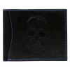 Money Kepper CDD 5600 SKULL fekete férfi bőr pénztárca, koponya mintával 12.5 x 10 x 2.5 cm