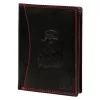 Money Kepper CDD 5601 EAGLE fekete-piros férfi bőr pénztárca, sas motívummal 10 × 13 × 2,5 cm
