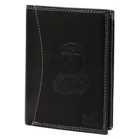   Money Kepper CDD 5601 EAGLE fekete férfi bőr pénztárca, sas motívummal 10 × 13 × 2,5 cm