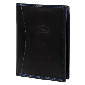   Money Kepper CDD 5601 EAGLE fekete férfi bőr pénztárca, sas motívummal 10 × 13 × 2,5 cm