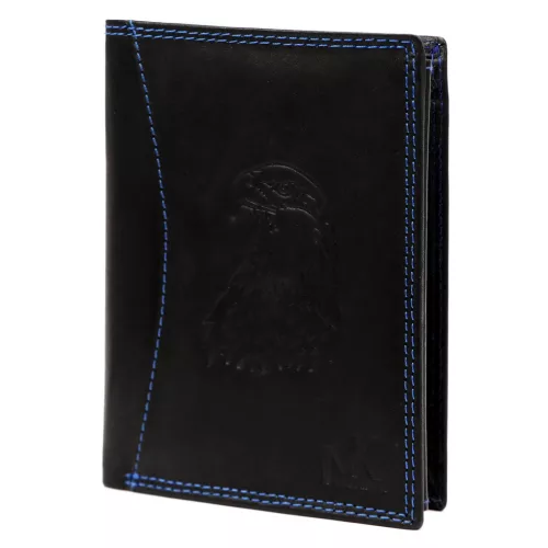 Money Kepper CDD 5601 EAGLE fekete férfi bőr pénztárca, sas motívummal 10 × 13 × 2,5 cm