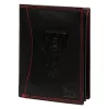 Money Kepper CDD 5601 WILD WEST fekete-piros férfi bőr pénztárca 10 × 13 × 2,5 cm