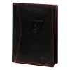 Money Kepper CDD 5601 WILD WEST fekete-piros férfi bőr pénztárca 10 × 13 × 2,5 cm