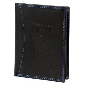   Money Kepper CDD 5601 WILD WEST fekete férfi bőr pénztárca 10 × 13 × 2,5 cm