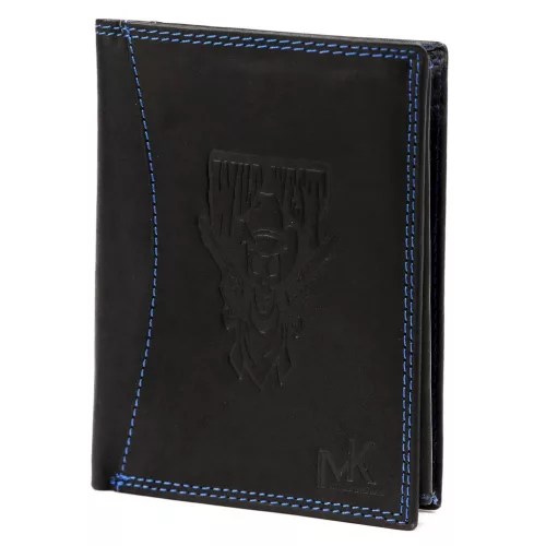 Money Kepper CDD 5601 WILD WEST fekete férfi bőr pénztárca 10 × 13 × 2,5 cm