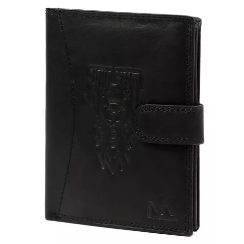 Money Kepper CDD 5601B WILD WEST fekete férfi bőr pénztárca 10.5 x 13 x 2.5 cm