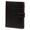 Money Kepper CDD 5601B WILD WEST fekete-piros férfi bőr pénztárca 10.5 x 13 x 2.5 cm