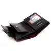 Money Kepper CDD 5601B WILD WEST fekete-piros férfi bőr pénztárca 10.5 x 13 x 2.5 cm