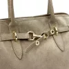 Luka 26-054 taupe női bőr válltáska, oldaltáska 43 x 29 x 15 cm