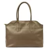 Luka 26-054 taupe női bőr válltáska, oldaltáska 43 x 29 x 15 cm