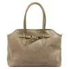 Luka 26-054 taupe női bőr válltáska, oldaltáska 43 x 29 x 15 cm