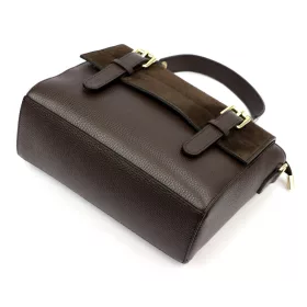   Luka 26-056 barna női bőr kézitáska, oldaltáska 26 x 19 x 11 cm