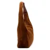 Luka 26-050 konyakbarna női velúr bőr válltáska 44 x 23 x 13 cm